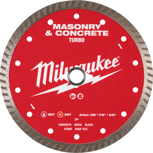Lame turbo en diamant dentel&eacute;e pour maçonnerie et b&eacute;ton Pronet Distribution