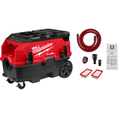 Extracteur de poussi&egrave;re de 9 gallons &agrave; deux batteries avec VACLINK M18 FUEL PACKOUT , 27-3/4" x 16-3/4" x 19" Pronet Distribution