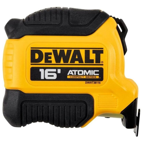ATOMIC COMPACT SERIES Tape Measure, 16', Imperial Graduations Pronet Distribution
