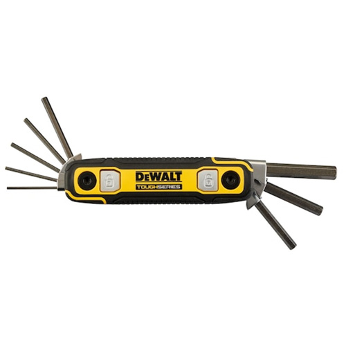 TOUGHSERIES Folding Locking Hex Key, 8 Pcs., Metric Pronet Distribution
