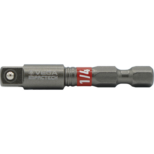 Impactech&reg; Impact Socket Adapter, 1/4" Drive Size, 1/4" Male Size, 2" L Pronet Distribution