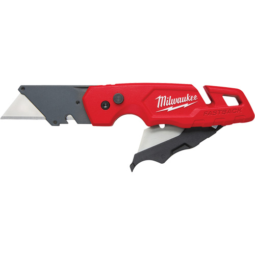 FASTBACK Folding Utility Knife with Blade Storage, Metal Handle Pronet Distribution