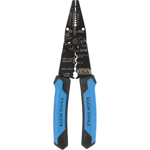Long Nose Multi-Purpose Wire Stripper, 8-1/4" L, 10 - 20/12 - 22 AWG Pronet Distribution