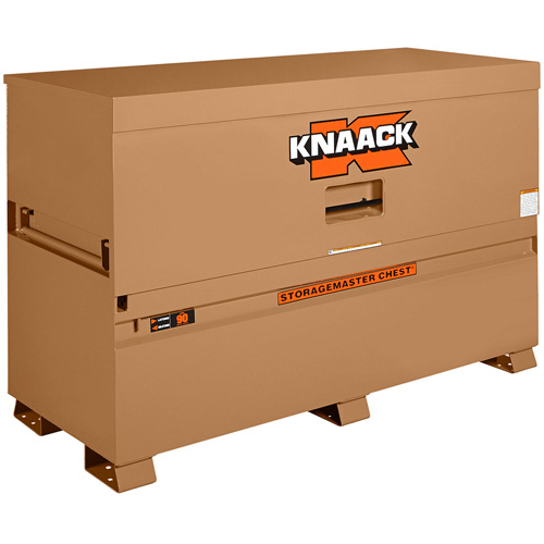 Model 90 Piano Box with Padlock, 72" W x 30" D x 49" H, Tan Pronet Distribution