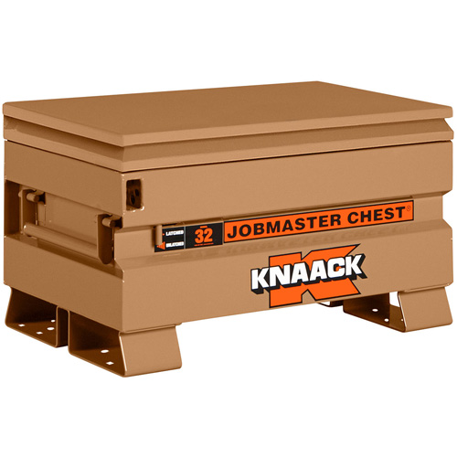 Model 32 Jobsite Chest with Padlock, 32" x 19" x 19", Steel, Tan Pronet Distribution
