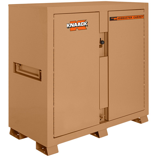 Model 99 Jobsite Cabinet with Double Doors & 2 Padlocks, Steel, 59.4 Cubic Feet, Tan Pronet Distribution