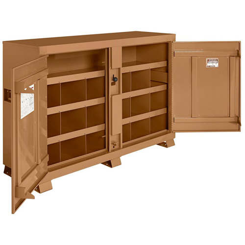 Armoire &agrave; bacs mod&egrave;le 129 avec cadenas, Acier, 48 pi³, Havane Pronet Distribution