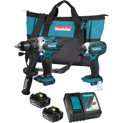 LXT Cordless Impact Driver & Hammer Drill/Driver Combo Kit, Lithium-Ion, 18 V Pronet Distribution