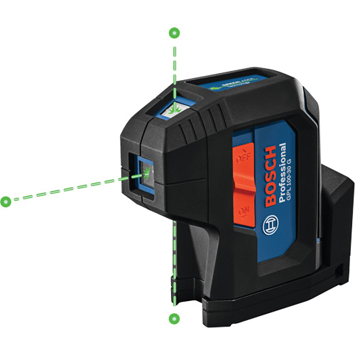 Laser dalignement autonivelant &agrave; faisceau vert &agrave; trois points Pronet Distribution