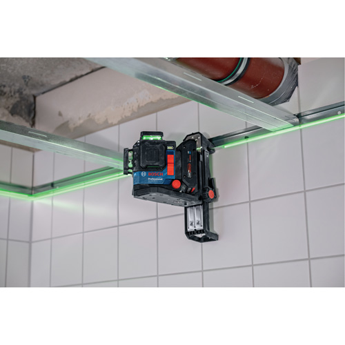 Laser dalignement/nivellement 360 connect&eacute; &agrave; faisceau vert &agrave; trois points Pronet Distribution