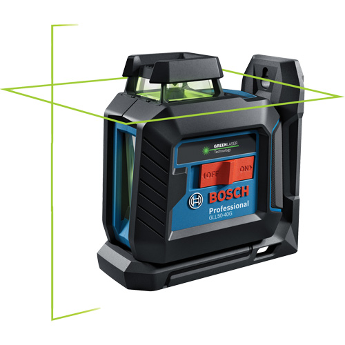 Laser &agrave; lignes crois&eacute;es 360° auto-nivelant &agrave; faisceau vert Pronet Distribution