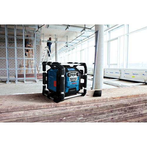 Radio de chantier avec Bluetooth 5.0 et station dalimentation, Lithium-ion, 18 V Pronet Distribution