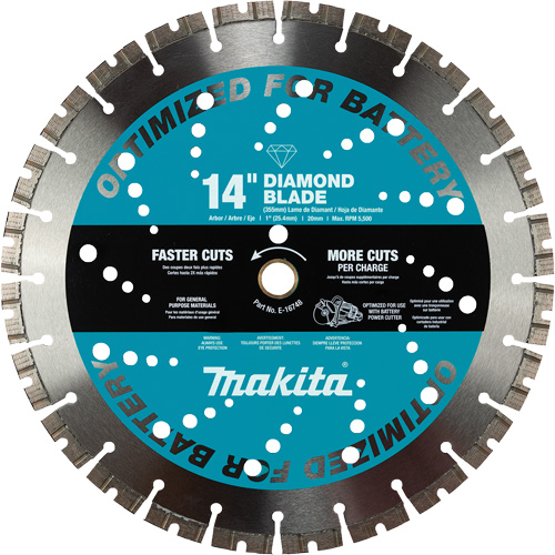 Lame diamant&eacute;e &agrave; trait fin polyvalente, 14", Pour Brique/B&eacute;ton/Gr&egrave;s Pronet Distribution