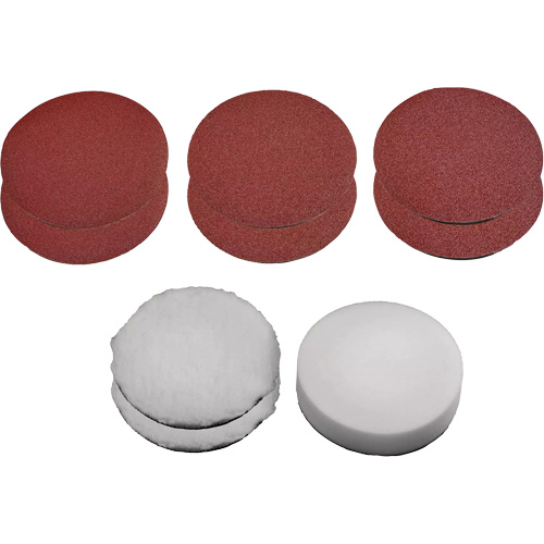 9-Piece Polishing & Sanding Kit, 7" Dia. Pronet Distribution