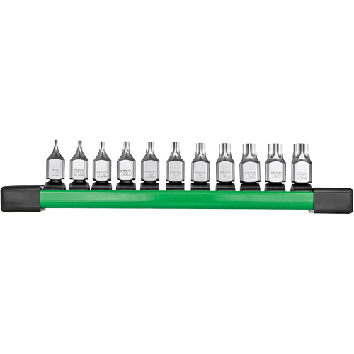 Jeu de douilles &agrave; embouts &agrave; profil bas, Torx, Prise 1/4", 11 mr Pronet Distribution