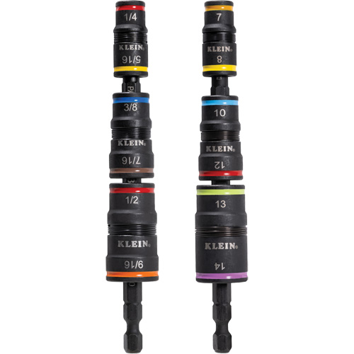 Ensemble de douilles r&eacute;versibles SAE et m&eacute;triques, 8 Mcx, Chocs Pronet Distribution
