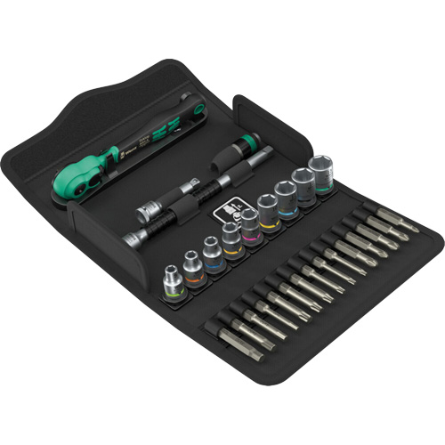 Jeu de cl&eacute; &agrave; cliquet SA 14 Zyklop Comfort avec levier dinversion, 28 Mcx, Prise de 1/4" Pronet Distribution