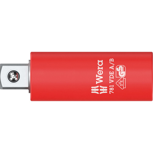 Adaptateur isol&eacute; VDE A/B, Prise 1/4", Douille 3/8", 2,78" lo, Sph&eacute;rique Pronet Distribution