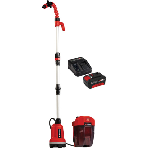 Pompe &agrave; eau propre pour baril de pluie sans fil avec batterie 4 Ah et ensemble de d&eacute;part de chargeur, 18 V, 792,5 gal./min Pronet Distribution