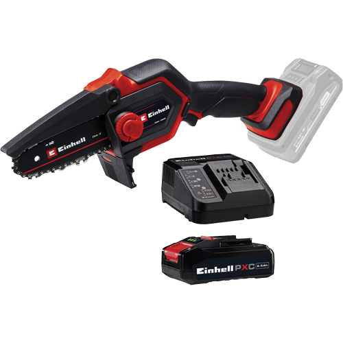 Cordless Compact Pruning Chain Saw with 2.5Ah Battery & Charger Starter Kit, 6", Battery Powered, 18 V Pronet Distribution