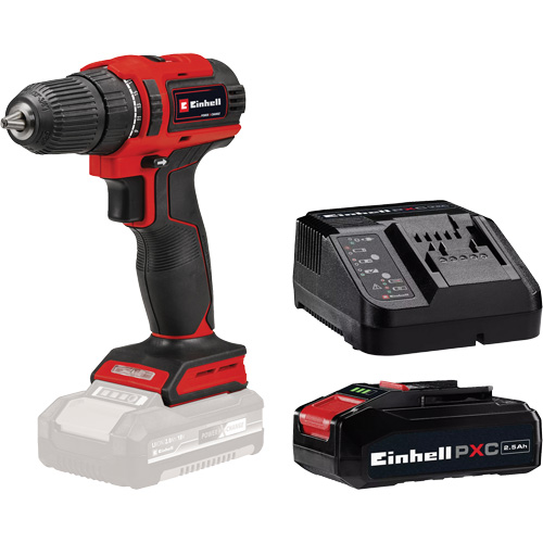 Perceuse-visseuse sans fil avec batterie 2,5 Ah PXC et ensemble chargeur de d&eacute;part, Lithium-ion, 18 V, Mandrin 3/8", Couple 354 lb-po Pronet Distribution