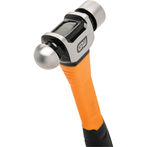 Ball Pein Hammer, 16 oz. Head Weight, Plain/Polished Face, Fibreglass Handle Pronet Distribution