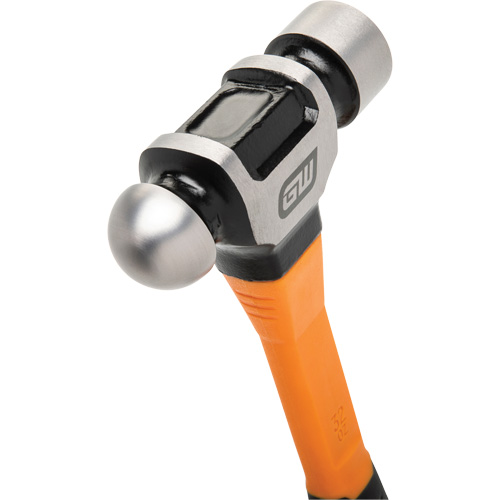 Ball Pein Hammer, 32 oz. Head Weight, Plain/Polished Face, Fibreglass Handle Pronet Distribution