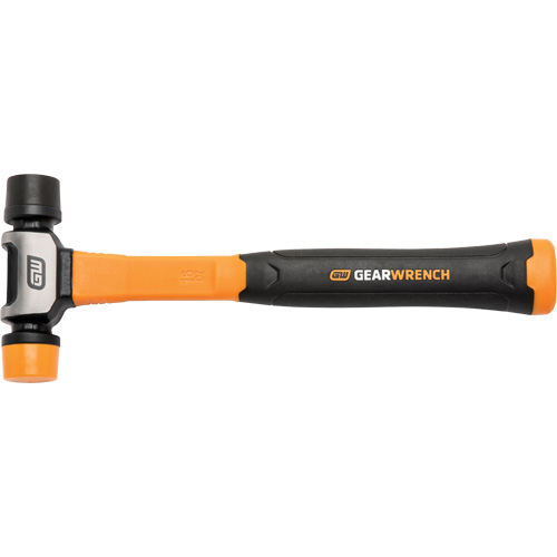 Soft Face Hammer, 16 oz. Head Weight, Plain Face, Solid Steel Handle, 12-1/4" L Pronet Distribution