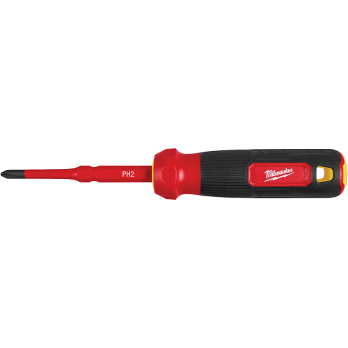 2-in-1 1000V Insulated Flip Shank Multi-Bit Screwdriver, 8-4/5" L, Cushion Grip Handle Pronet Distribution