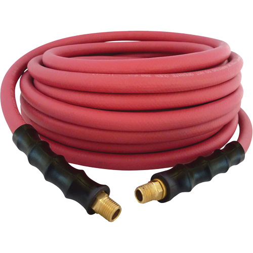 MAXPRO Rubber Hose, Air/Water, EPDM Rubber/Polyester, 3/8" dia. x 50', 300 psi, 1/4 NPT Pronet Distribution