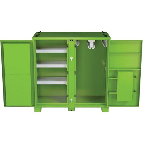 Onsite PPE Storage Cabinet, Steel, High-Visibility Lime Green Pronet Distribution