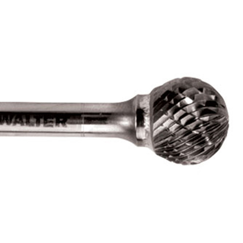 Double Cut Ball Nose Burr, SD-5, 1/2" Dia., 1/4" Shank, 7/16" Depth of Cut Pronet Distribution