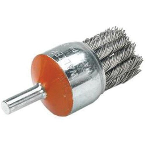Brosse mont&eacute;e &agrave; fils nou&eacute;s, 1-1/8" dia., dia. Des fils 0,02", Tige 1/4" Pronet Distribution