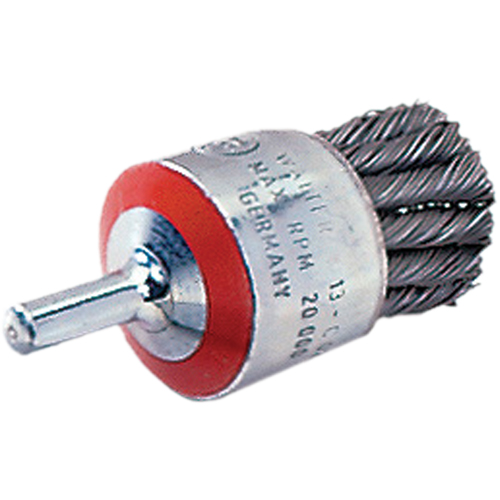 Brosse mont&eacute;e &agrave; fils nou&eacute;s, 1-1/8" dia., dia. Des fils 0,02", Tige 1/4" Pronet Distribution