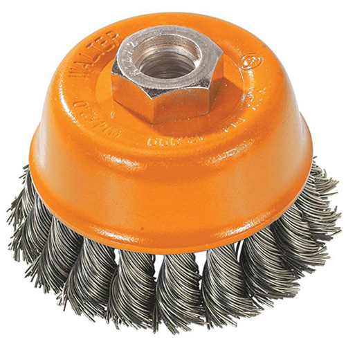 Brosse &agrave; fils nou&eacute;s torsad&eacute;s, 3" dia. x M14 arbre Pronet Distribution