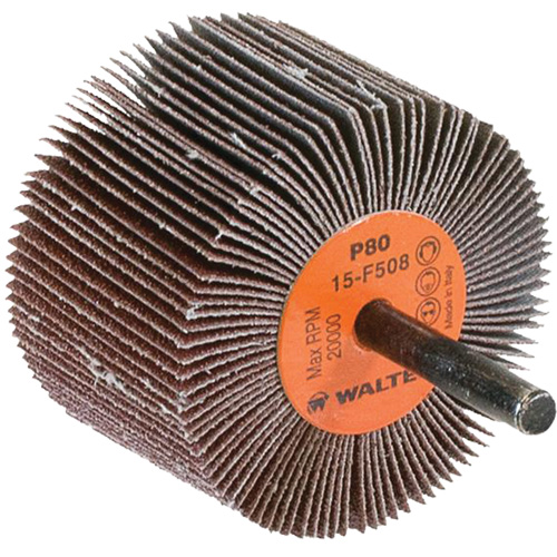 Flap Wheels-Coolcut Flap Wheels, Aluminum Oxide, 80 Grit, 2-1/2" x 1-1/2" x 1/4" Pronet Distribution