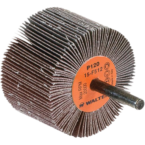 Flap Wheels-Coolcut Flap Wheels, Aluminum Oxide, 120 Grit, 2-1/2" x 1-1/2" x 1/4" Pronet Distribution