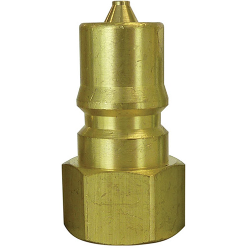 Hydraulic Quick Coupler Plug, 1" Dia., Brass Pronet Distribution