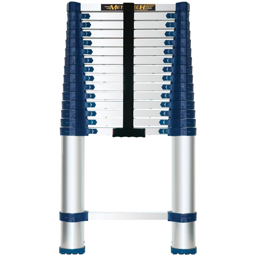 Telescopic Ladder, 3' - 15.5', Aluminum, 250 lbs. Capacity, Type 1 Pronet Distribution