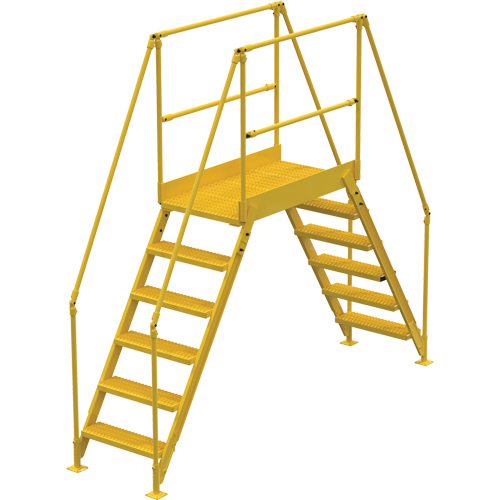 &eacute;chelles de liaison, 116" Port&eacute;e hors tout, 60" ha x 48" p, 24" Largeur de la marche Pronet Distribution