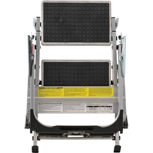 &eacute;chelle escabeau avec roues pivotantes, 2 marches, 23" x 21" x Hauteur 34,50" Pronet Distribution