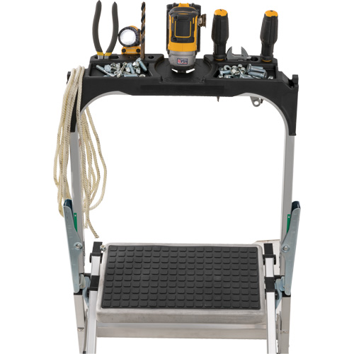 Tilt & Roll Step Stool Ladder, 4 Steps, 44.25" x 22.13" x 59" High Pronet Distribution