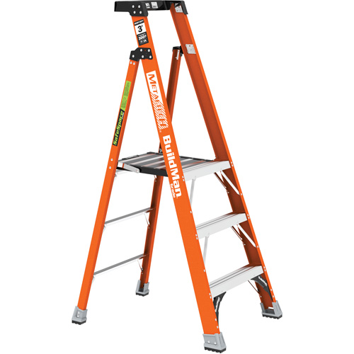 Safespace Platform Step Ladder, 3', 300 lbs. Cap. Pronet Distribution