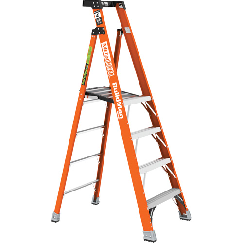 Safespace Platform Step Ladder, 4', 300 lbs. Cap. Pronet Distribution