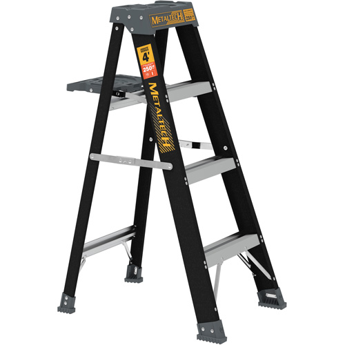 Step Ladder with Paint Tray, 4', Fibreglass, 250 lbs. Capacity, Type 1 Pronet Distribution
