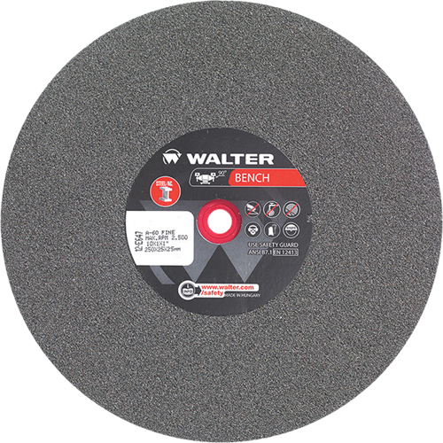 Bench Grinding Wheels, 10" x 1", 1" Arbor, 1 Pronet Distribution