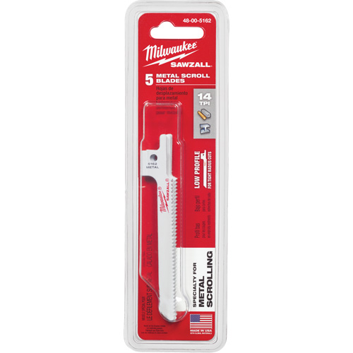 Lame de scie alternative Sawzall, Bim&eacute;tal, 14 Dents par pouce, 3-5/8" lo x 5/16" la Pronet Distribution