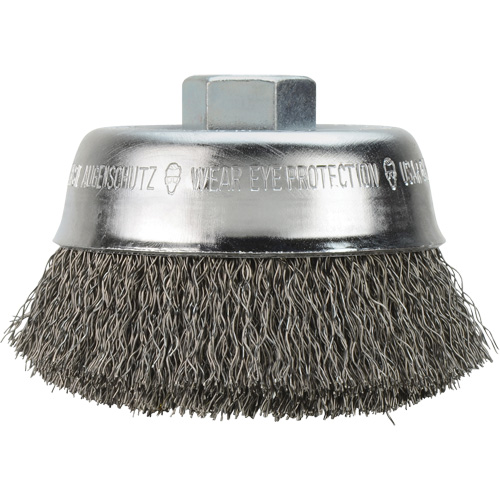 Brosse-boisseau &agrave; fils cr&ecirc;p&eacute;s en acier au carbone Pronet Distribution