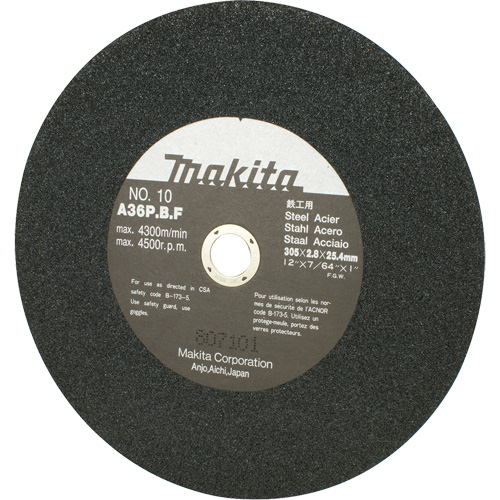 Abrasive Wheel for Cut Off Saws & Angle Cutters, 12" x 7/64", 1" Arbor, 4500 RPM Pronet Distribution