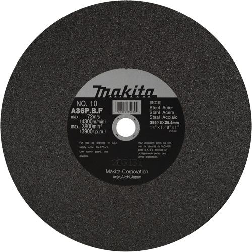 Metal Cutting Wheels, 14" x 1/8", 1" Arbor, Aluminum Oxide, 3900 RPM Pronet Distribution